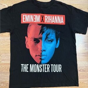 Eminem x Rihanna Black Graphic men’s medium T-shirt